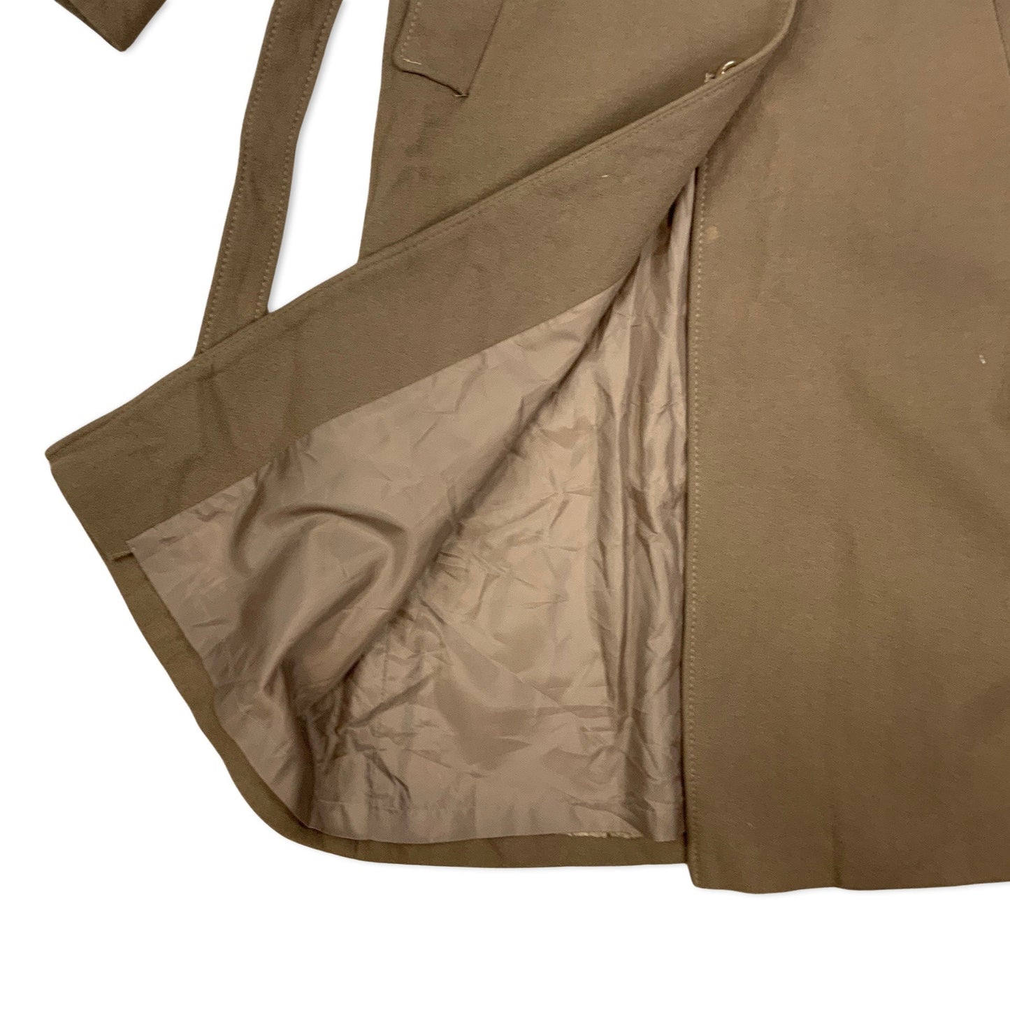 Vintage Brown Ladies' Belted Trench Coat Brown 6 8