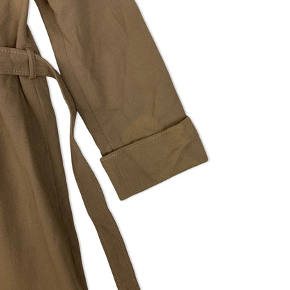 Vintage Brown Ladies' Belted Trench Coat Brown 6 8