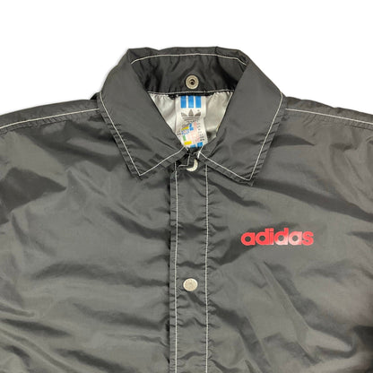 Vintage Adidas Black White & Red Windbreaker Jacket S M