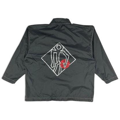 Vintage Adidas Black White & Red Windbreaker Jacket S M