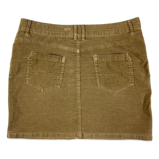 Brown Corduroy Mini Skirt 16