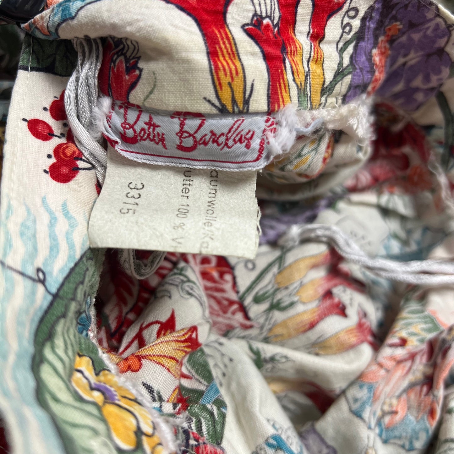 Vintage 60s Betty Barclay Floral Print Button-up Pleated Midi Skirt 10