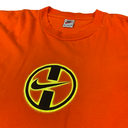 Vintage 90s Nike T-Shirt Orange XL