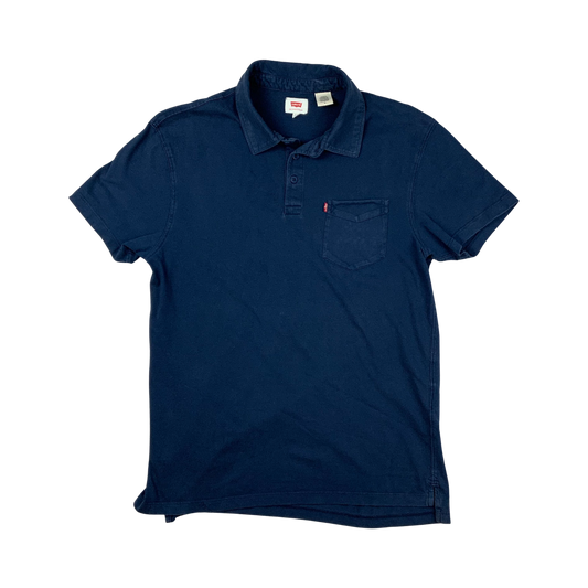 Vintage Y2K Levi's Men's Polo Shirt Navy M