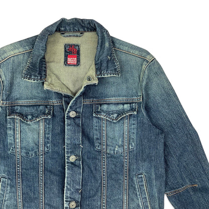 Vintage Marithé François Girbaud Blue Denim Trucker Jacket XS S