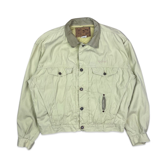 Vintage Diesel Beige Canvas Denver Jacket L XL