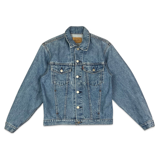 Vintage 90s Levi's Orange Tab Blue Denim Trucker Jacket XS