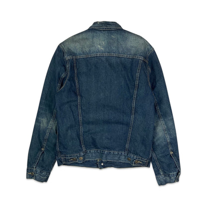 Levi's Blue Quilted Denim Trucker Jacket XS S