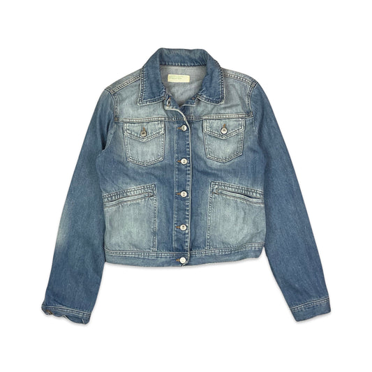 Vintage United Colours of Benetton Blue Denim Jacket 12 14