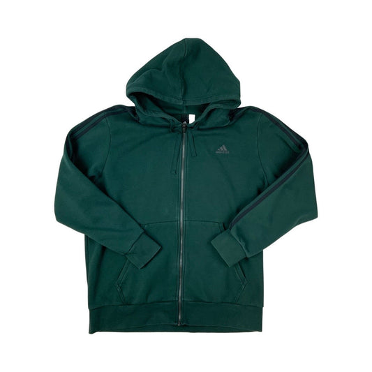 Adidas Green Zip-Up Hoodie XXL