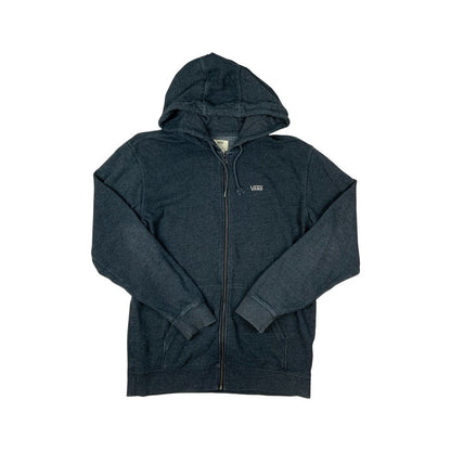 Vintage Y2K Vans Zip-Up Hoodie Charcoal L