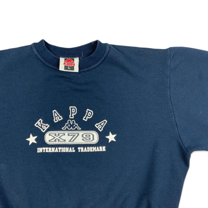 Vintage Kappa Navy Sweatshirt L XL