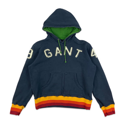 GANT Navy Spellout Hoodie L XL