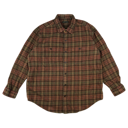 Preloved Orvis Red Plaid Flannel Shirt 3XL