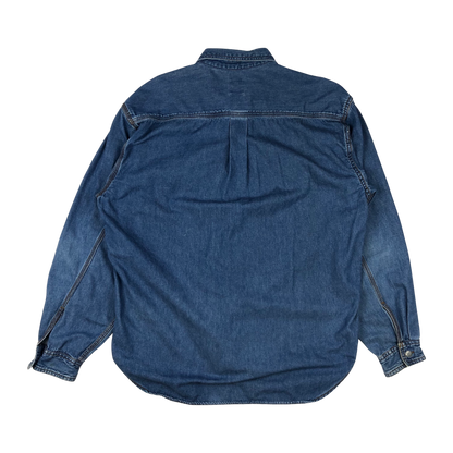 Vintage 90s Denim and Flannel Shirt XL