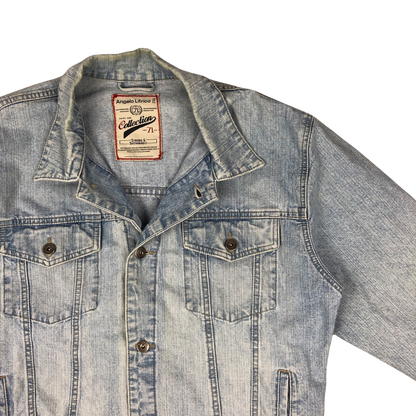 Vintage Angelo Litrico Light Wash Blue Denim Jacket L