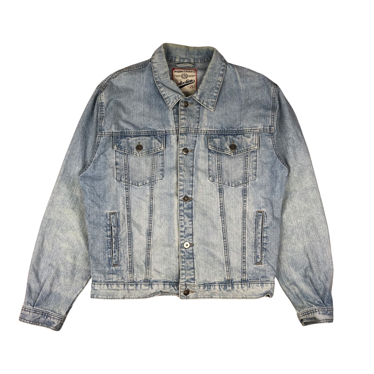 Vintage Angelo Litrico Light Wash Blue Denim Jacket L