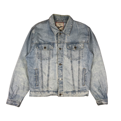 Vintage Angelo Litrico Light Wash Blue Denim Jacket L