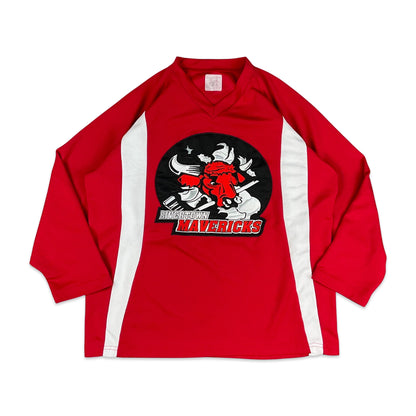 Red White Hockey Jersey M L