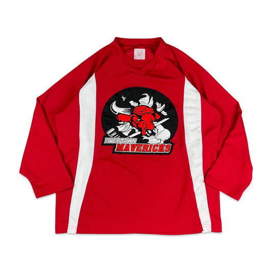 Red White Hockey Jersey M L