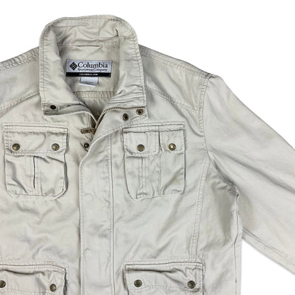Columbia Beige Canvas Jacket L XL
