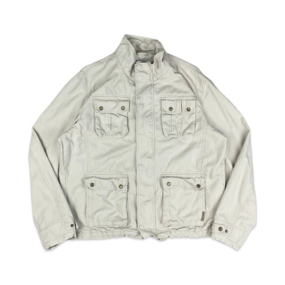 Columbia Beige Canvas Jacket L XL