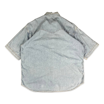 Vintage 70s 80s Lee Blue Denim Shirt L XL