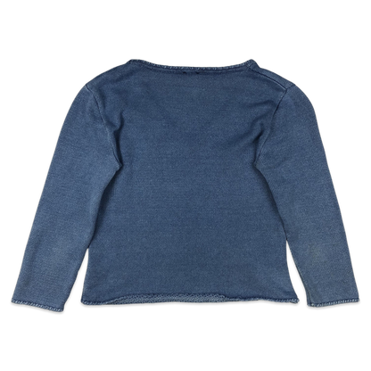 Armani Jeans Blue V Neck Knit Top 14 16