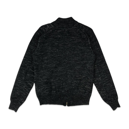 Guess Grey Zip-up Knit Jumper S M