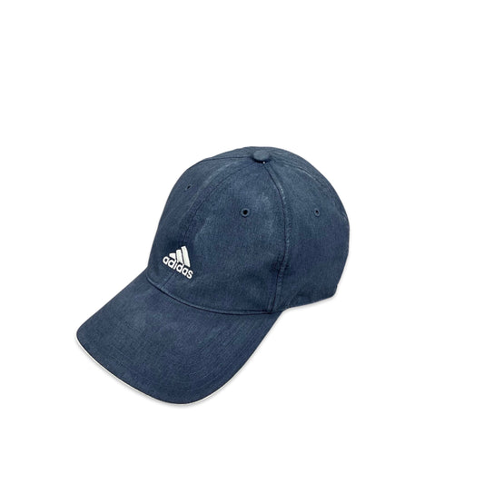 00s Vintage Navy White Adidas Cap