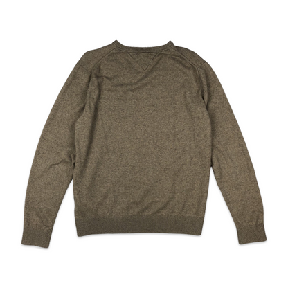 Vintage Y2K  Preloved Tommy Hilfiger Brown Knit Jumper XL
