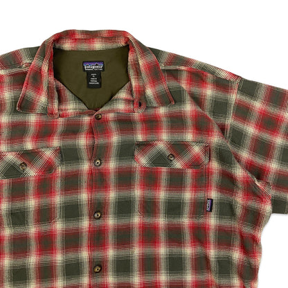 Patagonia Red and Green Plaid Flannel Shirt XL 2XL 3XL