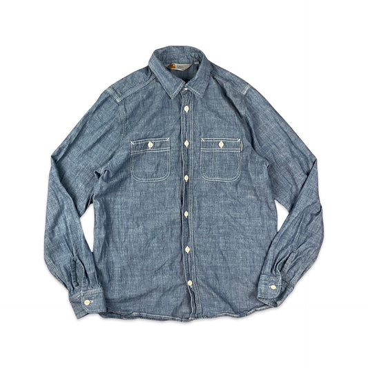 Carhartt Blue Chambray Shirt XS S