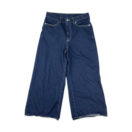 Y2K Japanese Wide Leg Indigo Blue Jeans 10