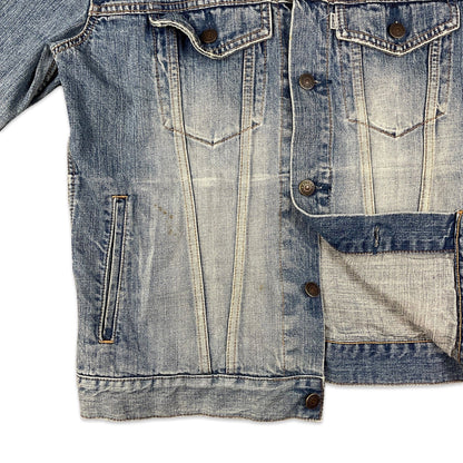 Vintage Edwin Acid Wash Denim Jacket S M