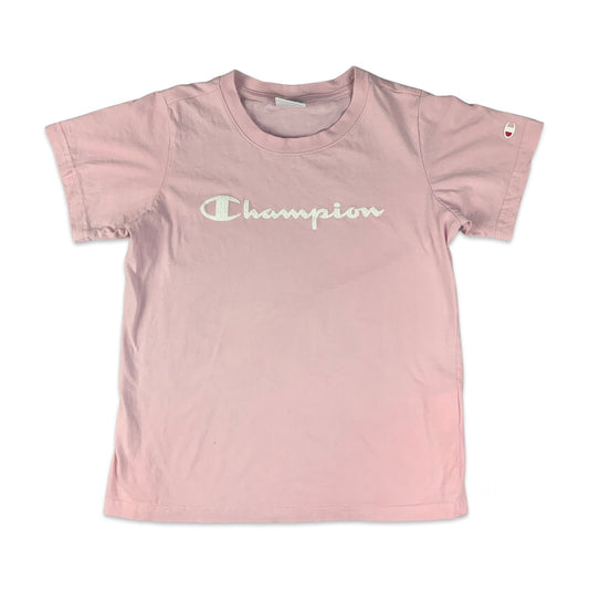 Vintage 90s Baby Pink Champion Tee T-Shirt 6 8