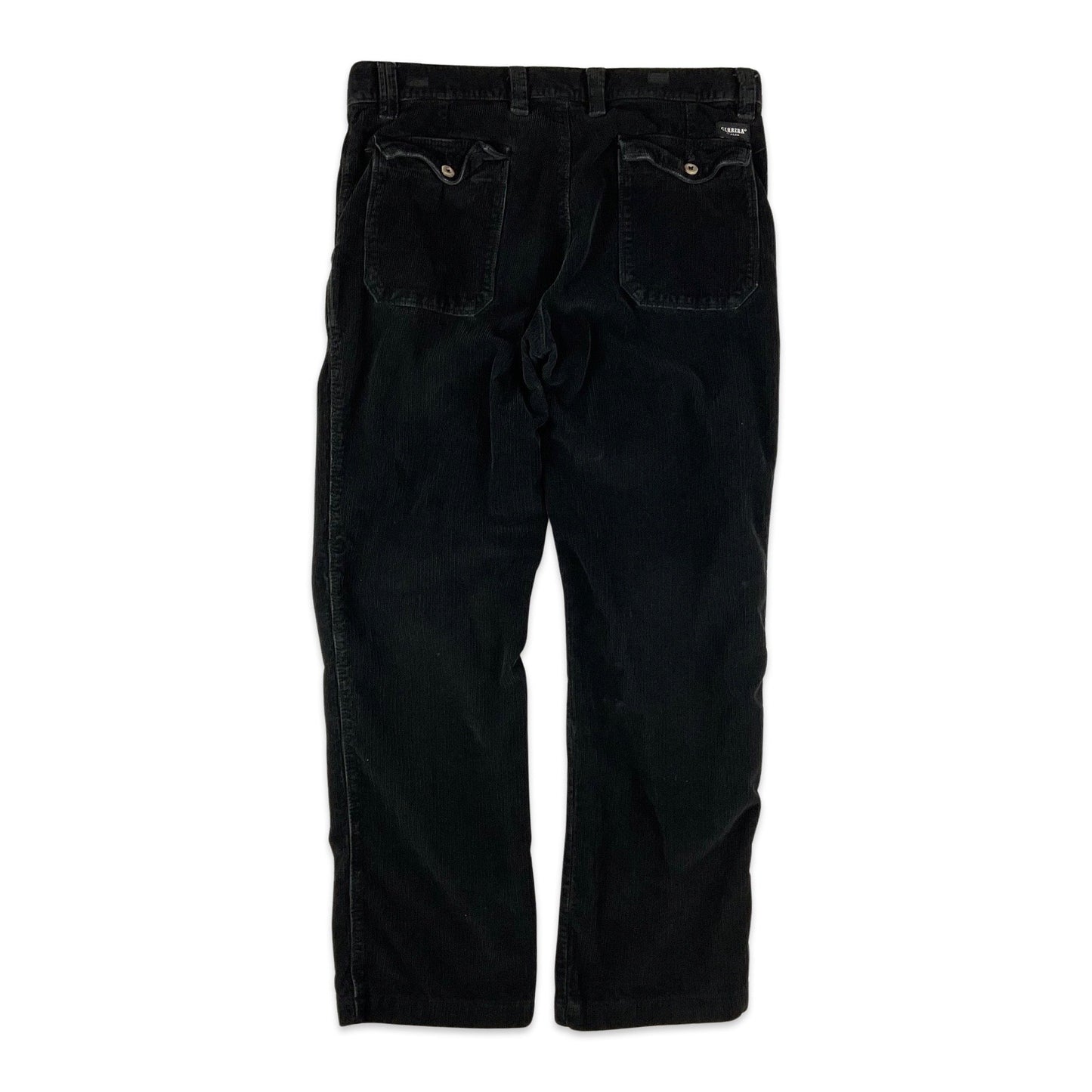 Carrera Black Corduroy Trousers 35W 29L