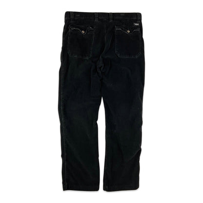 Carrera Black Corduroy Trousers 35W 29L