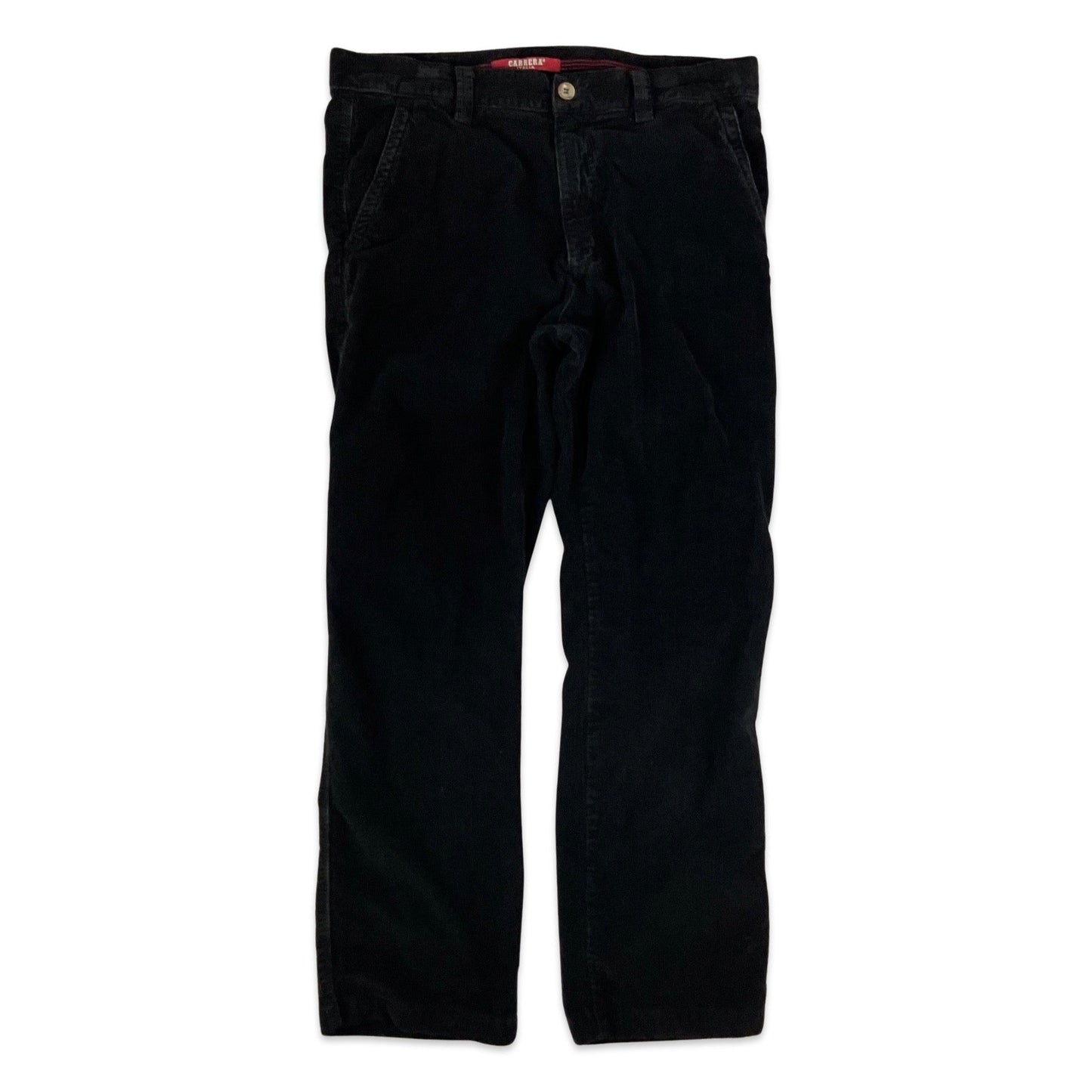 Carrera Black Corduroy Trousers 35W 29L