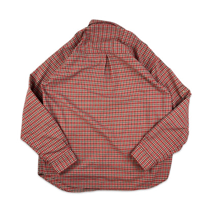Vintage 90s Y2K Columbia Red Plaid Tech Shirt L XL