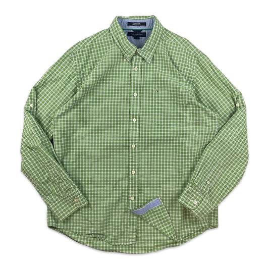 Tommy Hilfiger Green Check Shirt L XL