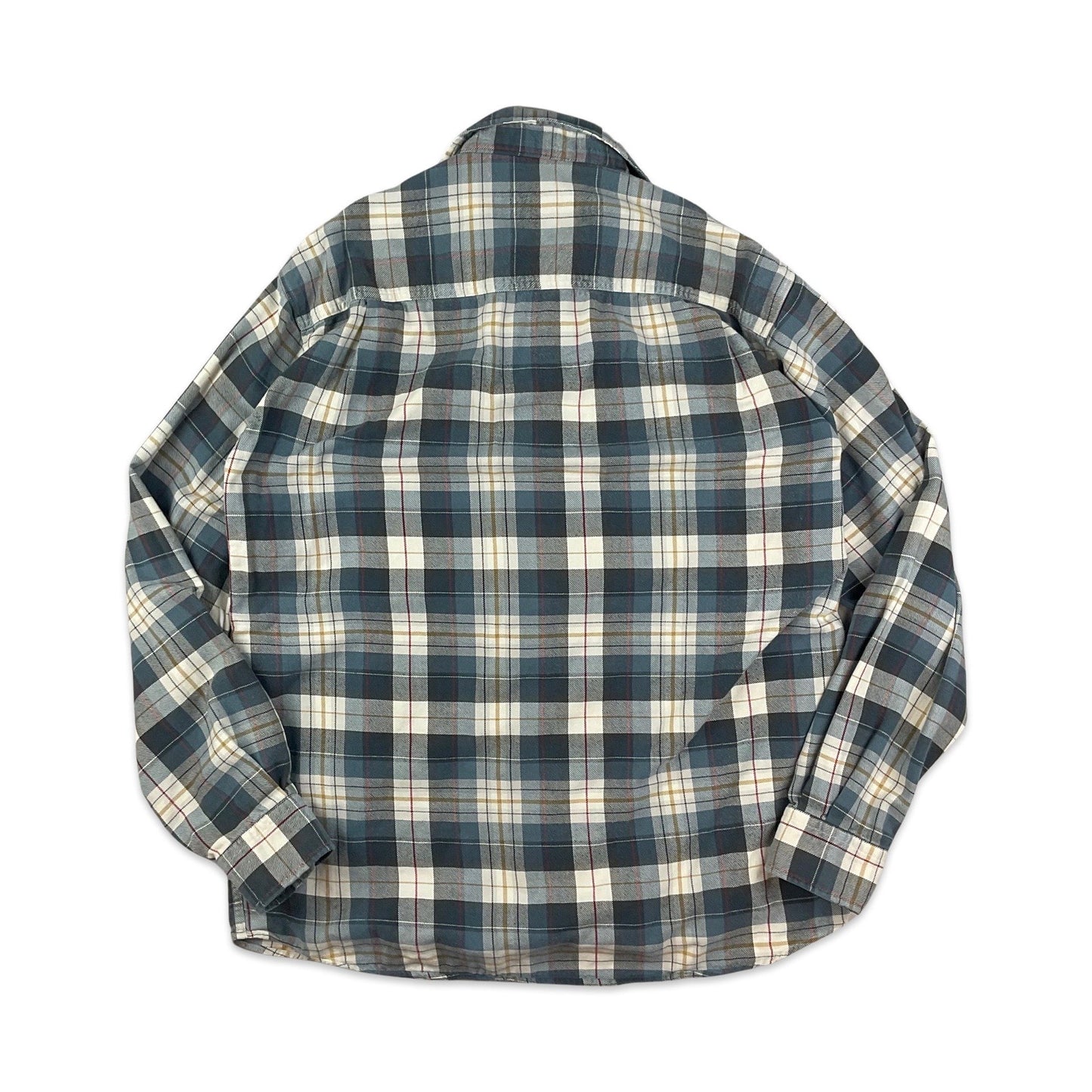 Fjallraven Blue & White Plaid Flannel Shirt M L