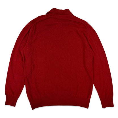 Vintage Burgundy Kappa Branded Knit Jumper XL