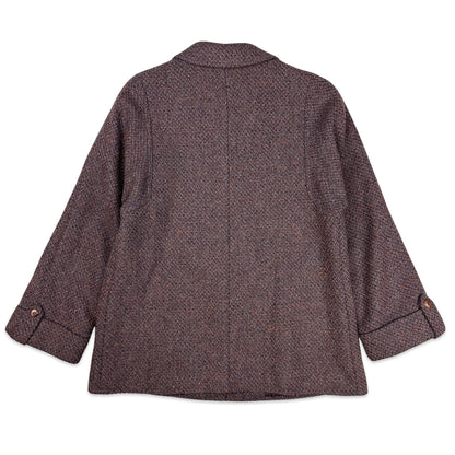 80s Vintage Purple Wool Coat 14