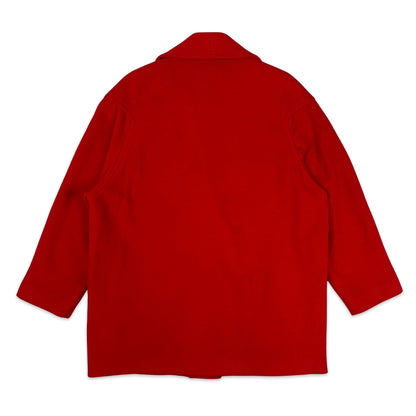 90s Vintage Red Wool Coat 16