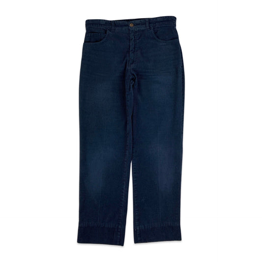 Vintage Navy Corduroy Trousers 32W 30L