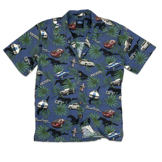 Vintage Ford by David Carey Cars Hawaiian Shirt S M