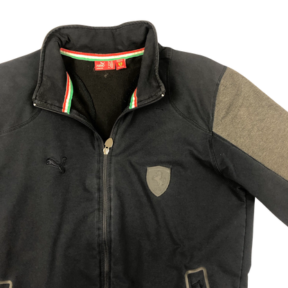 Vintage Puma Ferrari Black Zip-up Track Jacket L