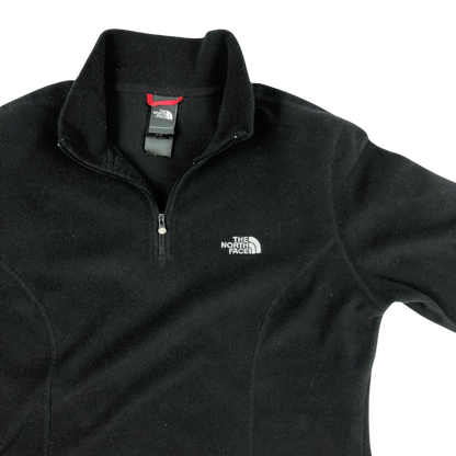 Vintage The North Face Black 1/4-zip Fleece 16