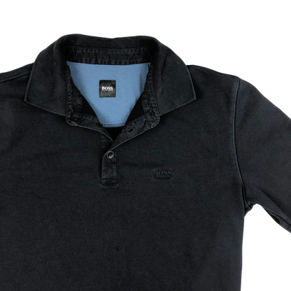 Vintage Hugo Boss Black Collar Sweatshirt L